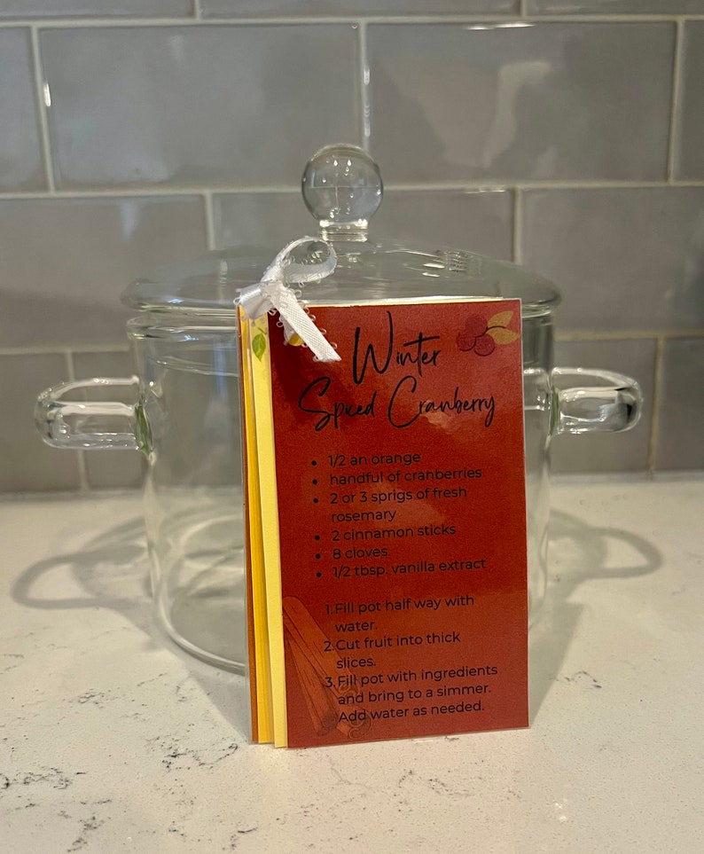Seasonal Simmer Pot Recipe Cards Digital Download image 2