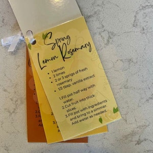Seasonal Simmer Pot Recipe Cards Digital Download image 4