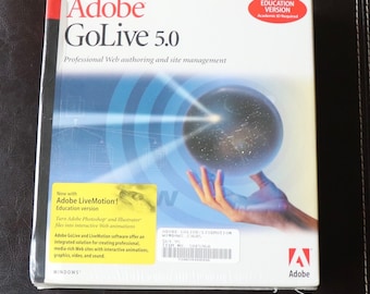 Adobe GoLive 5.0 for Windows Education バージョン 工場出荷時に箱詰め