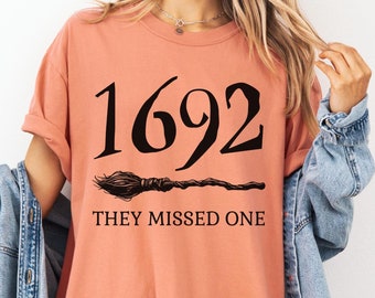 1692 Salem Witch Trials Comfort Colors Shirt, Witchy Halloween Gift
