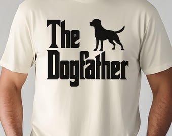 Labrador Retriever Dogfather T-Shirt, Comfort Colors Dog Dad Shirt