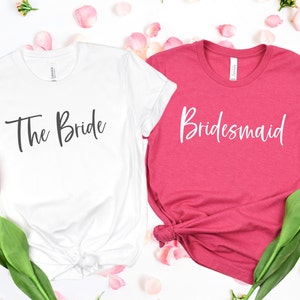 Bridal Party Shirts, Bridesmaid Shirts, Bachelorette Party Shirts, Bride T-Shirt, Bridesmaid Gift, Wedding Party Shirts, Team Bride Shirt
