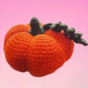 Crochet pumpkin plush Halloween decor