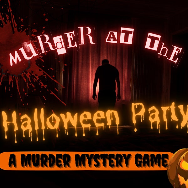 Murder Mystery Halloween Game Party Custom Detective Game Kit DIY Date Night Game Unsolved Case Files Mystery for Adults For Halloween Party