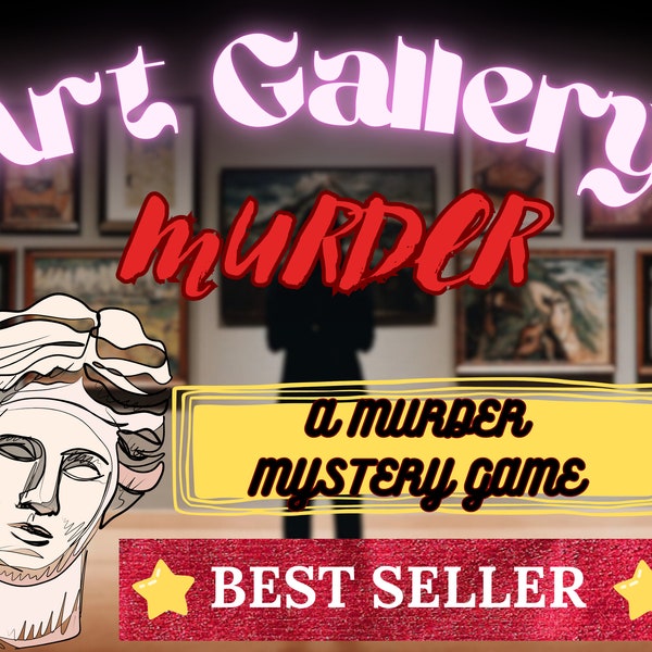 Murder Mystery Game Kit Detective Art Gallery Cold Case Kit de juego de fiesta de Halloween Juego de deducción de regalo personalizado DIY Escape Room Case Detective