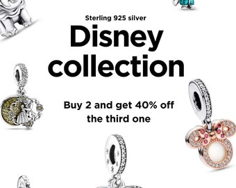 Disney Sammlung Sterling Silber Charms, Cartoons Anhänger, Lieblings Disney-Figuren für Pandora Armband, perfekte Geschenke für Mädchen, Fans.