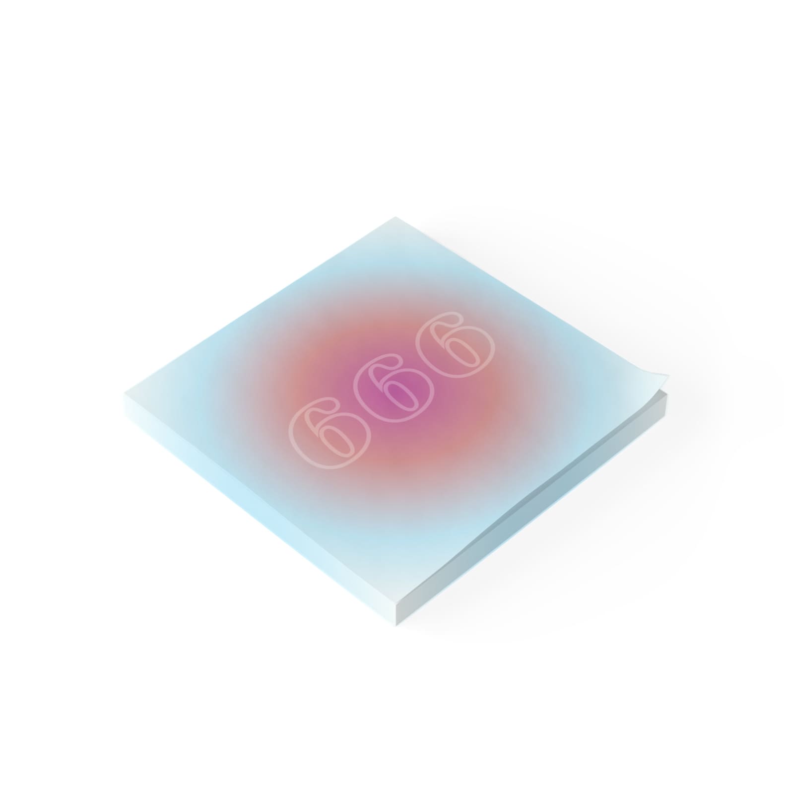 Angel Number 666 Sticky Notes: Mystical Reflection Notepad - Etsy
