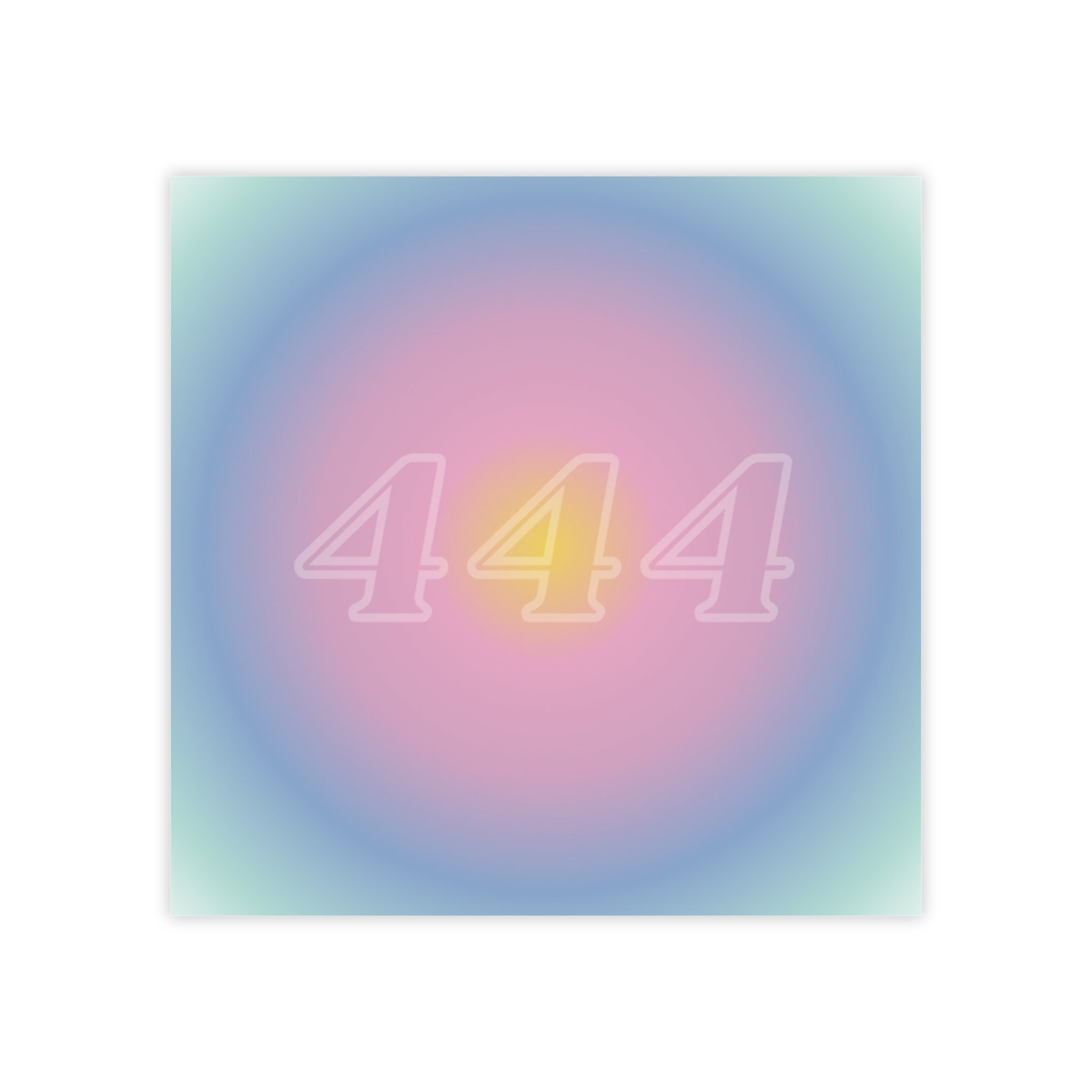 444 Angel Number Sticky Notes - Personalized Aura Notepad for Divine ...