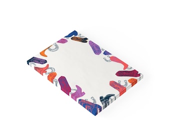 Yee Haw! Western Cowboy Boot Border - 4x6" Post-it® Note Pads