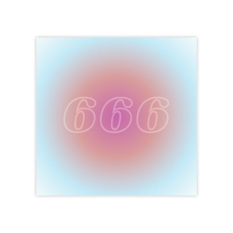 Angel Number 666 Sticky Notes: Mystical Reflection Notepad - Etsy
