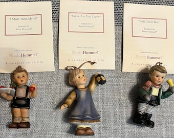 Ashton-Drake Berta Hummel Set #18 - 3 Christmas figurine ornaments