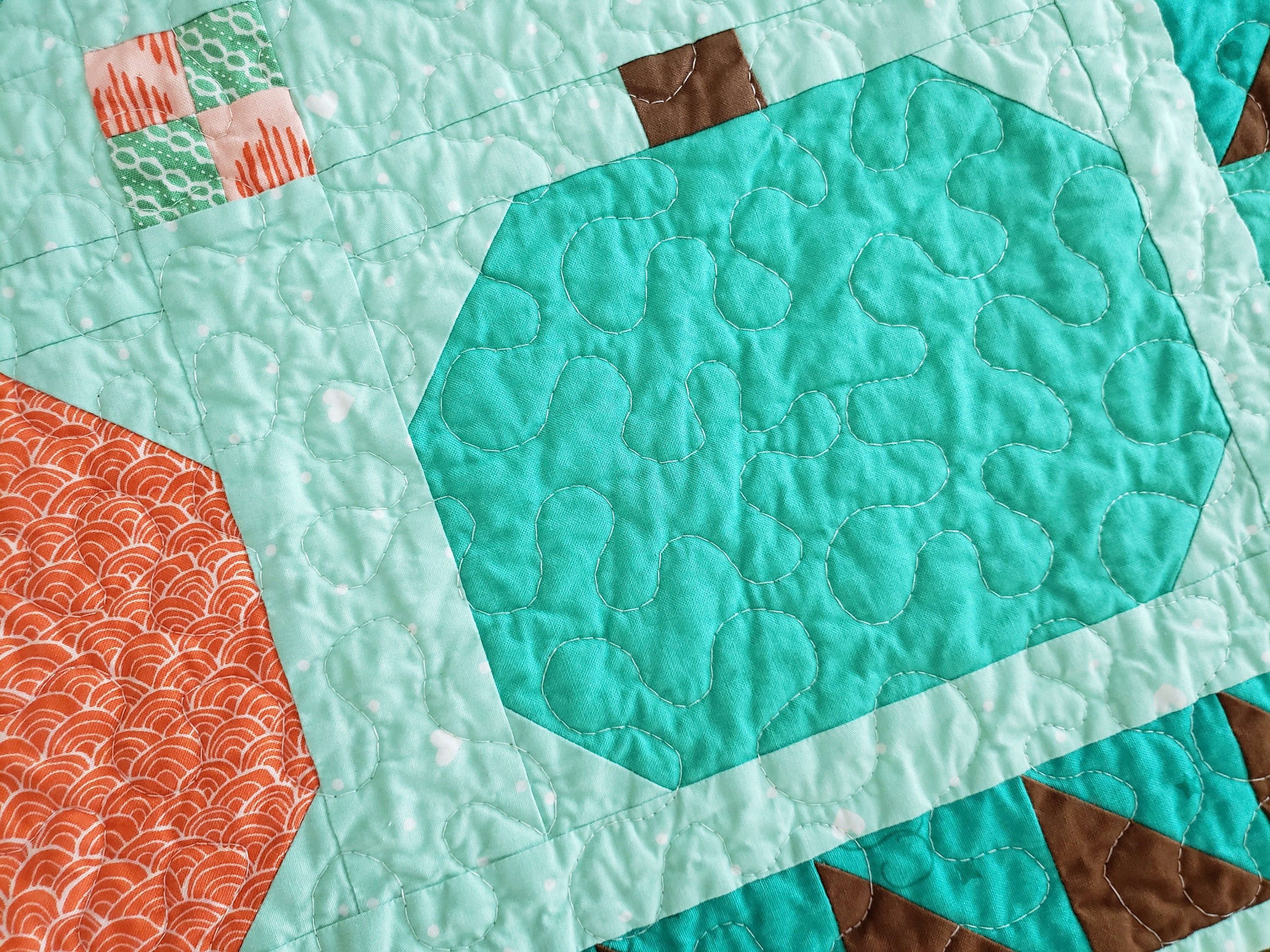 Handmade Fall Pumpkin Table Topper Quilt, Autumn Centerpiece, Orange ...