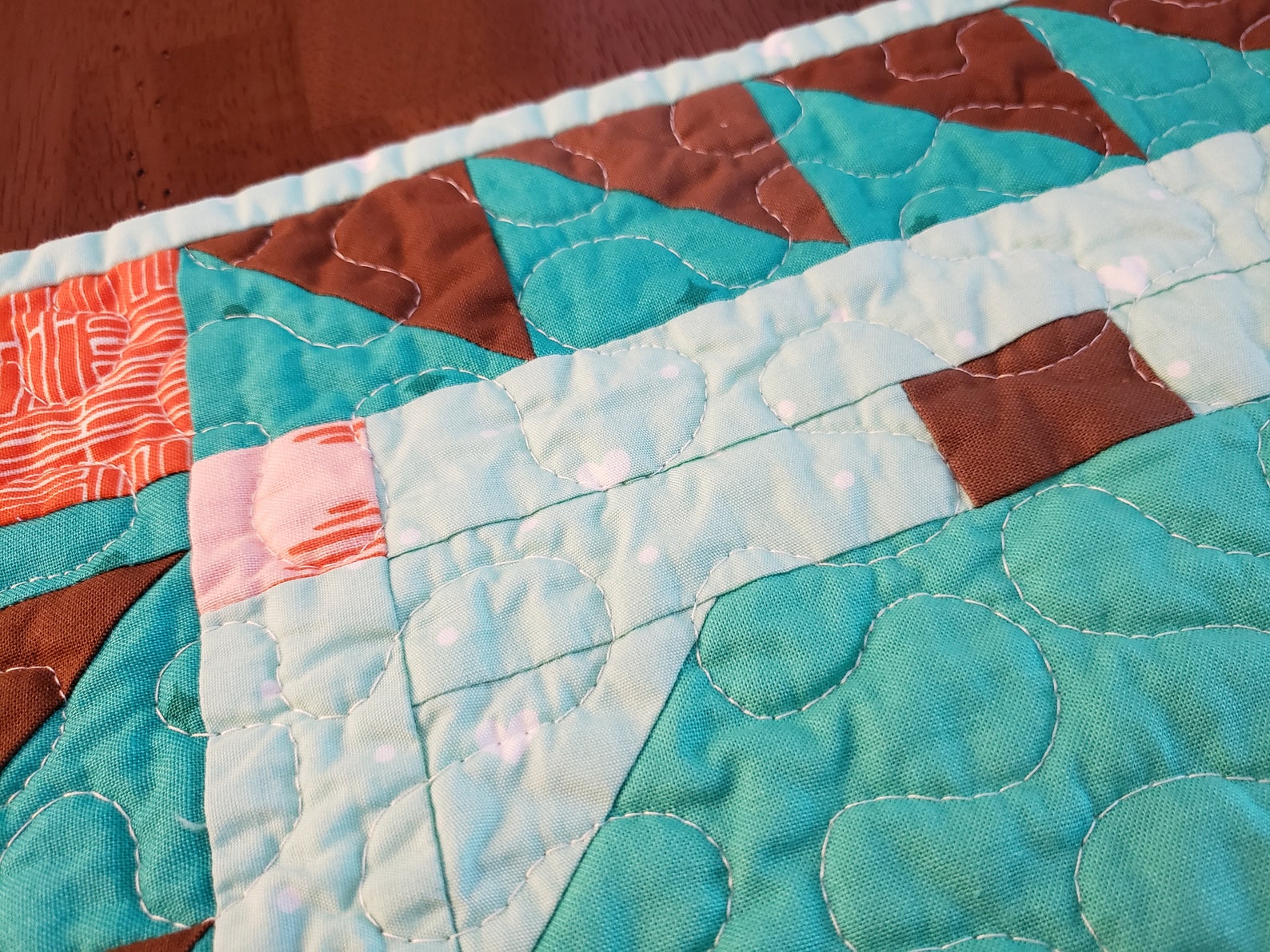 Handmade Fall Pumpkin Table Topper Quilt, Autumn Centerpiece, Orange ...