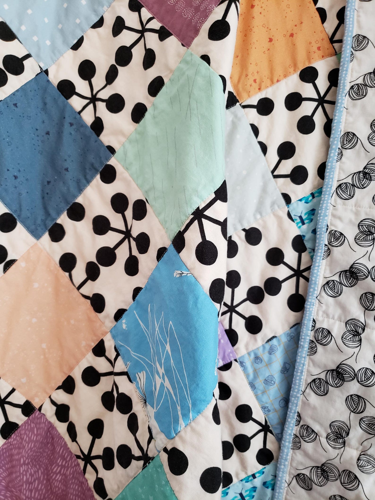 Handmade Pastel Checkerboard Patchwork Baby Quilt Modern Nursery Decor handmade-pastel-checkerboard-patchwork-baby-quilt-modern-nursery-decor