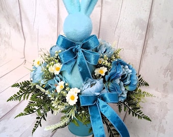 Easter, Spring, Bunny, Artificial Flower Table Arrangement, Table Centrepiece.