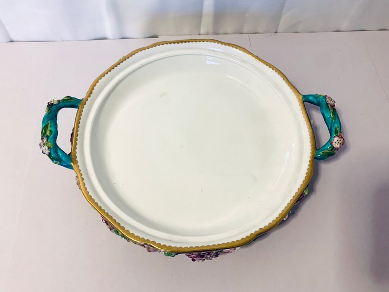 19th Century Flower Encrusted Large Pot Pourri Dish Etsy UK