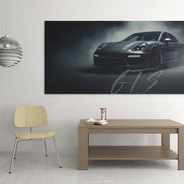 Porsche Panamera GTS, Poster, Leinwand, Acrylbild, Bild im Rahmen