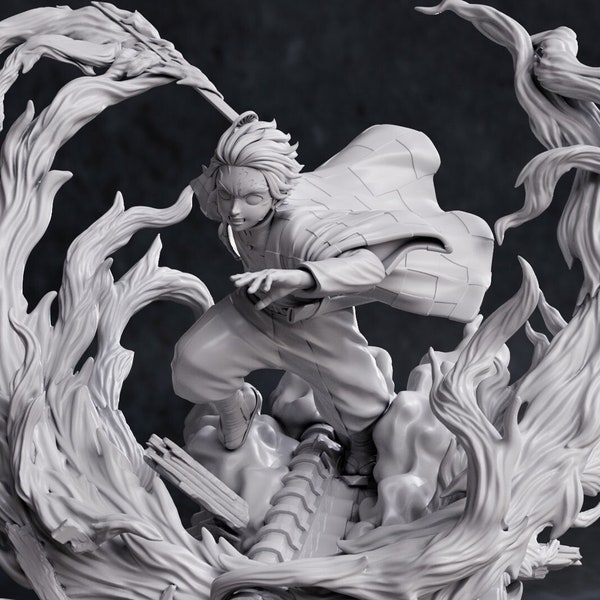 Tanjiro Kamado - Demon Slayer - Kimetsu no Yaiba - 3d printed statue figure