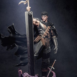 Berserk - Guts - 3d Printed Fanart Statue Figure