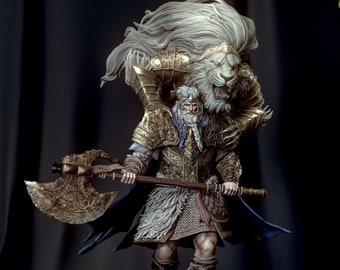 Elden Ring - Godfrey, First Elden Lord - Kit de statue de fanart imprimée en 3D