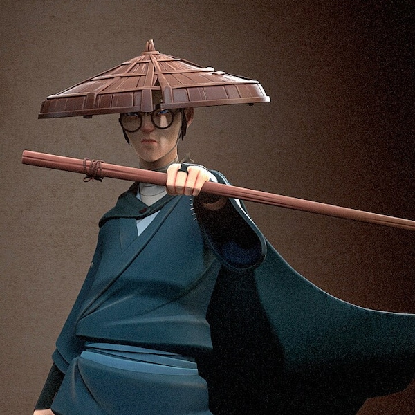Blue Eye Samurai - Mizu - 3d printed statue figure Kit