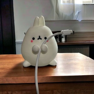 Mignon lapin porte-câbles kawaii