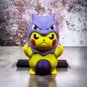Pikachu Dressed As MewTwo