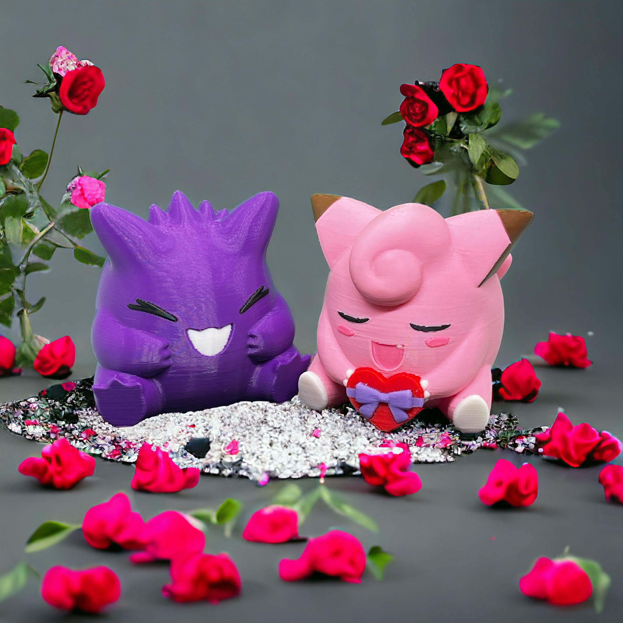 Pokémon Valentine's Themed Clefairy + Gengar Bundle - Etsy