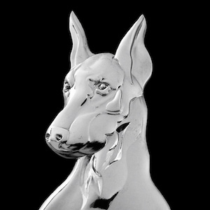 Doberman Metallic Car Emblem, Car Sticker, Decal, Doberman Mom, Dog Lover, Doberman Pinscher, Décor, Badge, Bumper sticker, Car Accessory