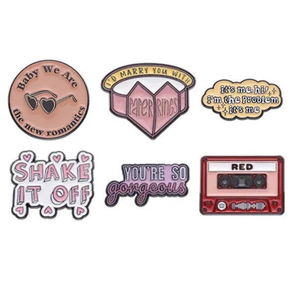 Musical Tribute Enamel Pin | Pop Music Inspired Quote Enamel Pin | Perfect Gift for a Pop Fan