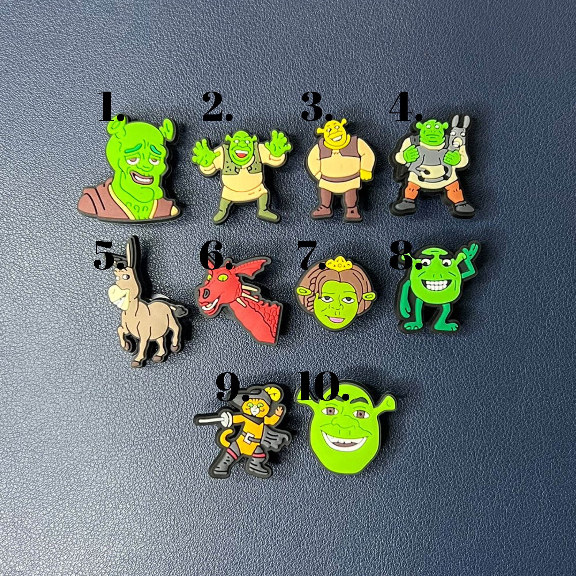 Shrek Croc Charms 4 Pc Set 