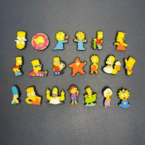 Playful Cartoon Shoe Accessory | Featuring Homer | Marge | Bart | Lisa | Maggie