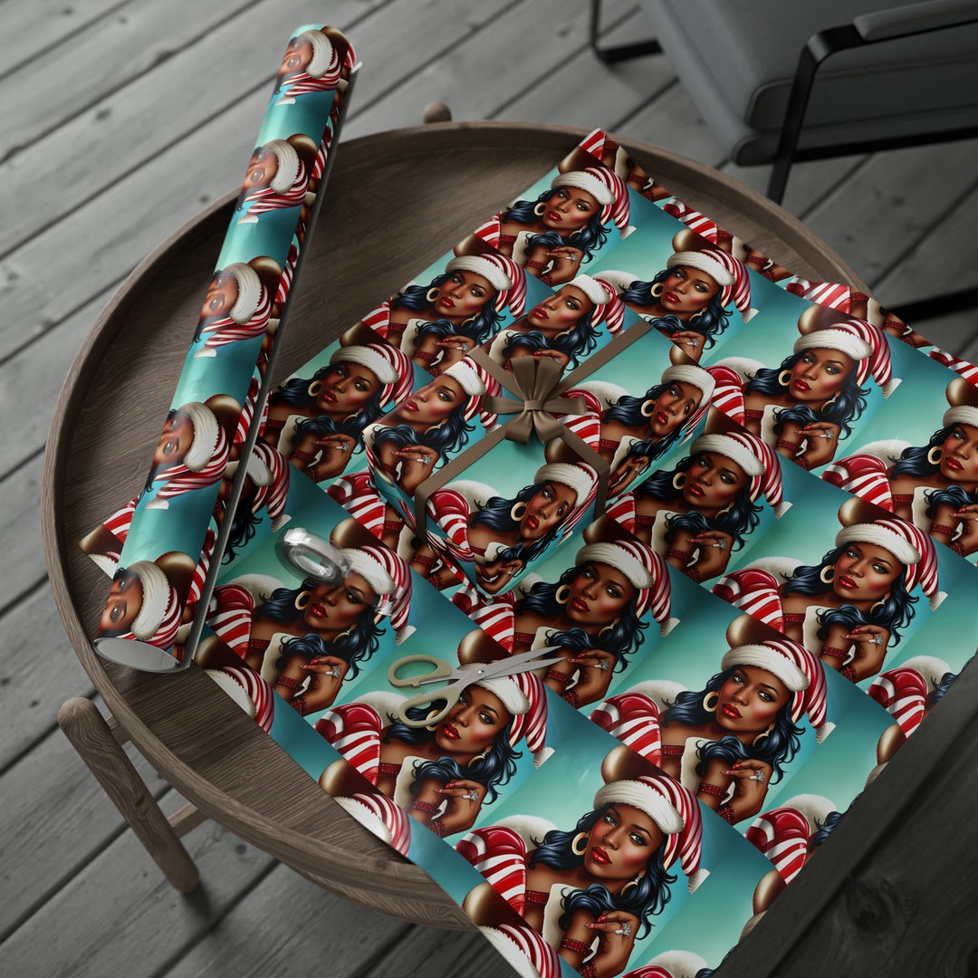 African American Christmas Wrapping Paper - Etsy