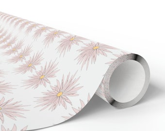 Purple Aster Flower Wrapping Paper