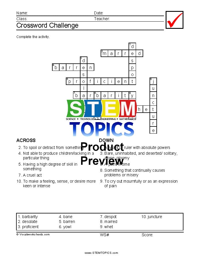 10th Grade Vocabulary Worksheets, Full Year, 798 Pages - Etsy