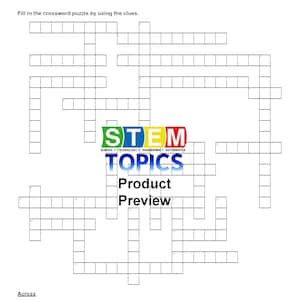 May include: A black and white crossword puzzle with the title "Crossword Puzzle - Bridges". The puzzle has 17 clues and is designed for students to learn about bridges.