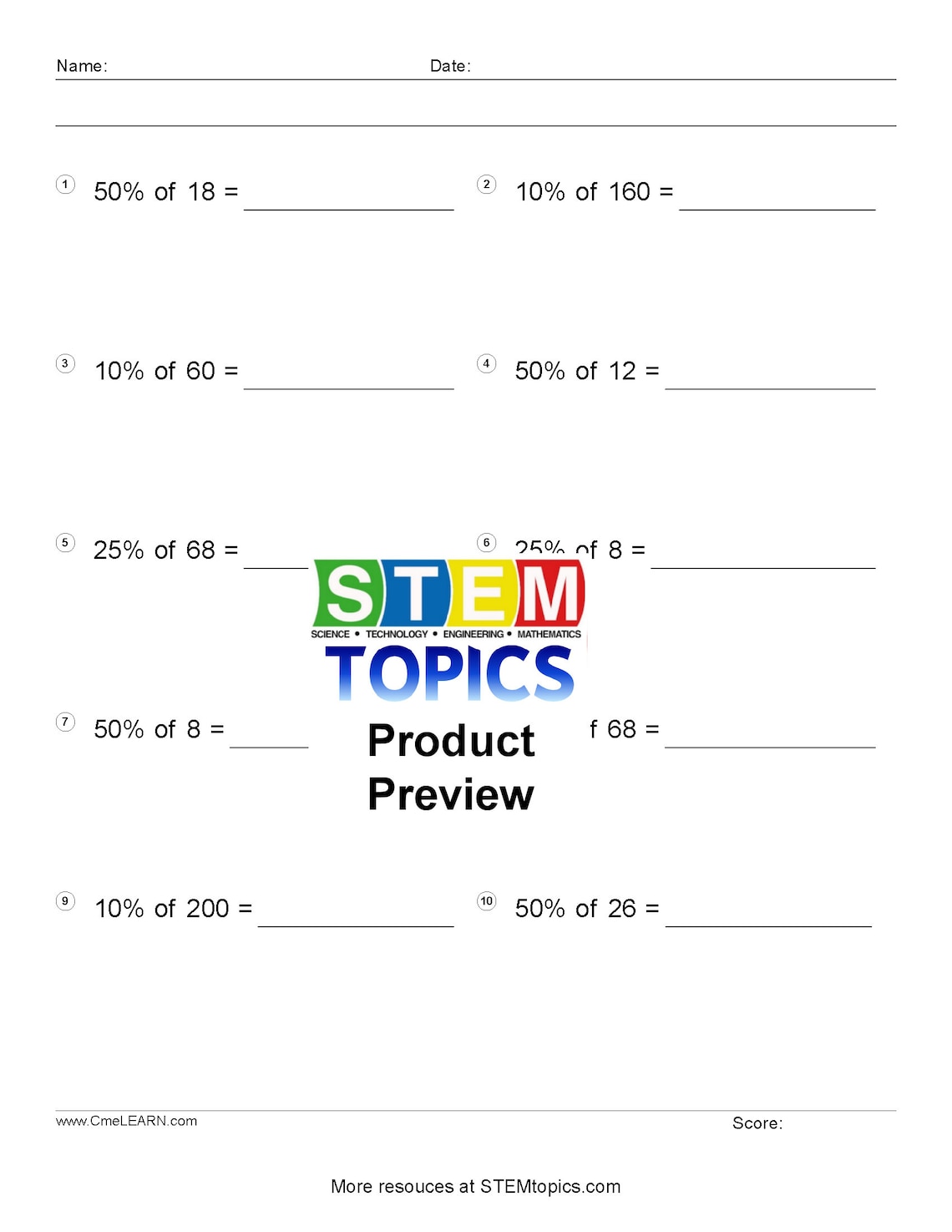 Grade 8 Math Worksheets - 736 Pages - Full Year - Etsy
