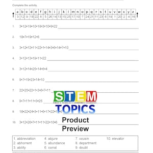 Seventh Grade Vocabulary Worksheets, Full Year, 834 Pages