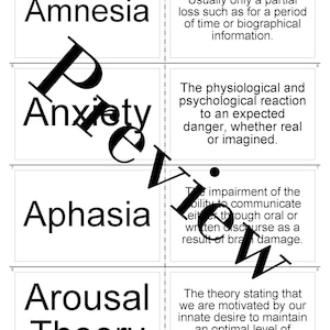 AP Psychology Vocabulary Flashcards