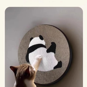 Griffoir mural, Meubles muraux pour chat, Griffoir moderne, Griffoir pour chat, Jouet durable pour chat, Jouets pour chaton, Adorable panda