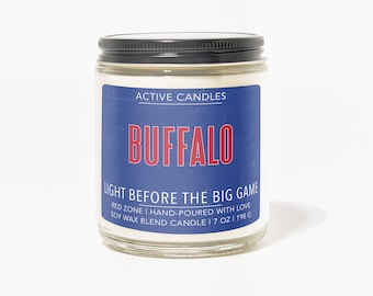 Buffalo Soy Wax Candle | Football Candle | Buffalo Bills Candle | Active Candle | Sports Scented Candle