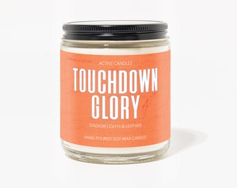 Świeca woskowa Touchdown Glory | Świeca piłkarska | Świeca aktywna | Świeca zapachowa sportowa