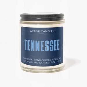 Tennessee Soy Wax Candle | Football Candle | Tennessee Titans Candle | Active Candle | Sports Scented Candle