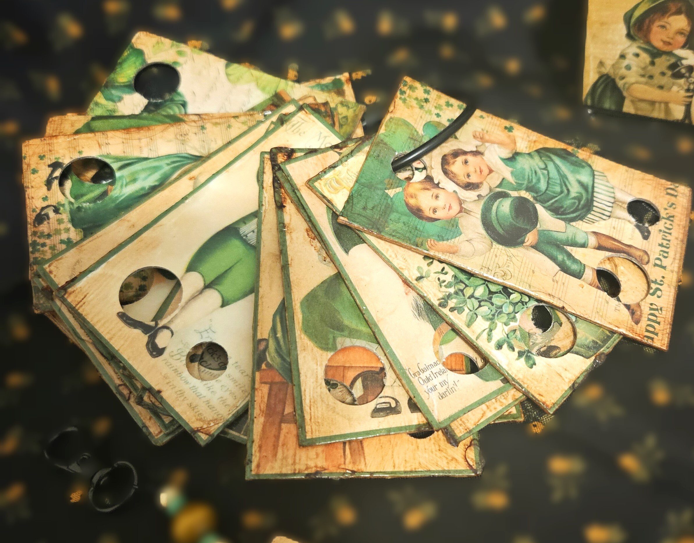 Floss Drops, Cross Stitch, Floss Cards, Vintage Themed Floss Drops