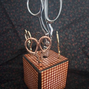 Scissor Block, Vintage, Sewing Room, Stitching, Scissor Holder