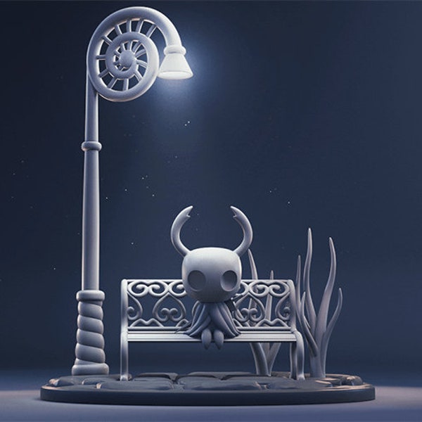 Hollow knight diorama stl,stl file,3d stl file ,archivo stl Hollow knight,impresion 3d hollow knight stl ,miniatura hollow knight stl,figura