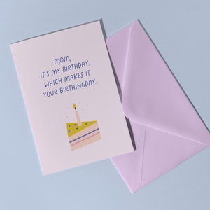 Cartão para dar à mãe no seu aniversário | Cartão de aniversário exclusivo | Cartão para mãe | Cartão de feliz aniversario | Cartão de feliz aniversário