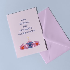 Cartão para dar à mãe no seu aniversário | Cartão de aniversário exclusivo | Cartão para mãe | Cartão de feliz aniversario | Cartão de feliz aniversário