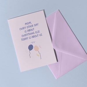Cartão para dar à mãe no seu aniversário | Cartão de aniversário exclusivo | Cartão para mãe | Cartão de feliz aniversario | Cartão de feliz aniversário
