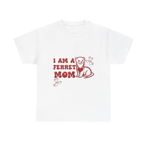 I Love My Ferret Unisex Heavy Cotton Tee, Cute Animal Lover Shirt, Pet Enthusiast Gift, Ferret Lover Apparel, Casual Fun Outfit
